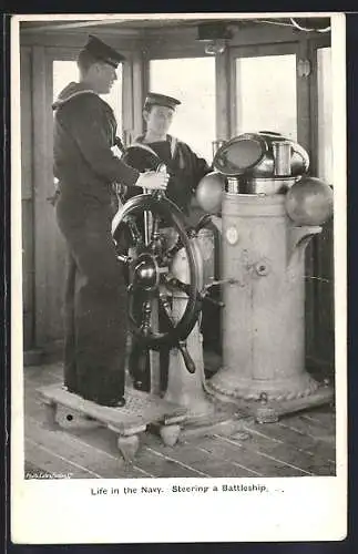 AK Steering a Battleship, Royal Navy