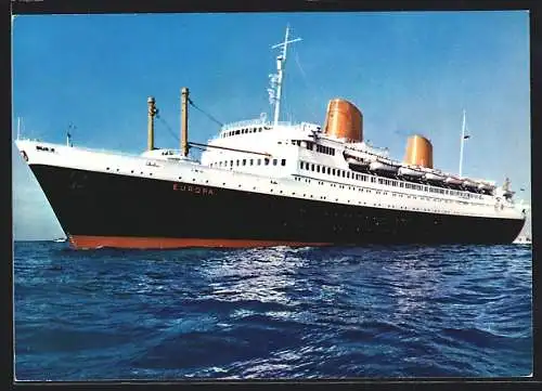 AK Passagierschiff MS Europa auf hoher See