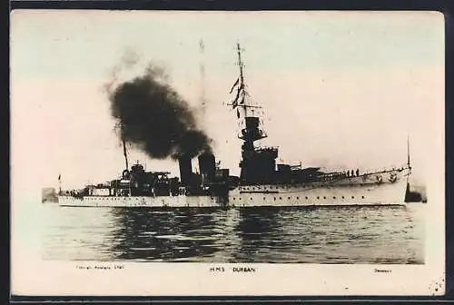 AK HMS Durban unter Volldampf