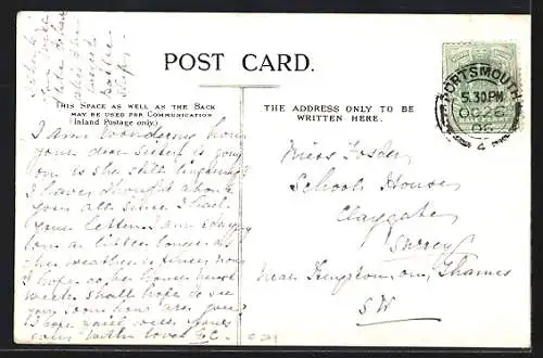 AK HMS Dreadnought auf See