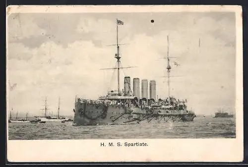 AK HMS Spartiate auf See