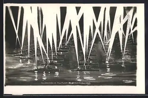 AK Spithead, Illumination of the Fleet July 1924