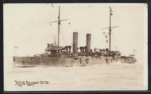 AK HMS Edgar in Fahrt