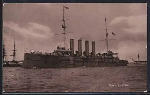 AK HMS Europa auf See
