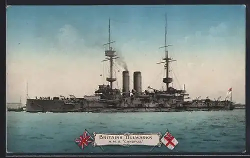 AK HMS Canopus auf See