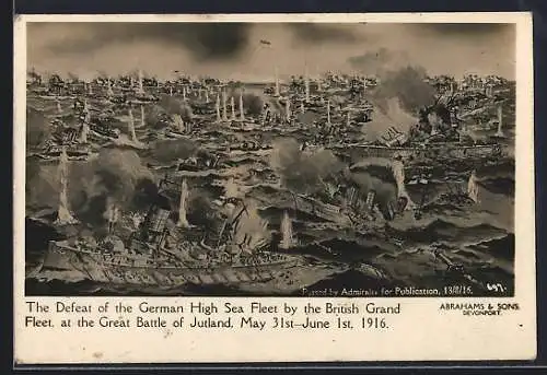 AK Great Battle of Jutland 1916