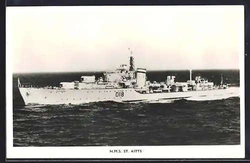 AK HMS St. Kitts in Fahrt