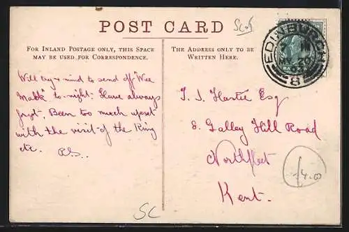 AK Edinburgh, Royal Visit 1903, The Crowd at Post Office