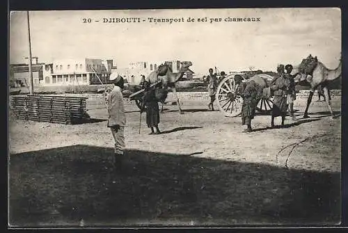 AK Djibouti, Transport de sel par chameaux