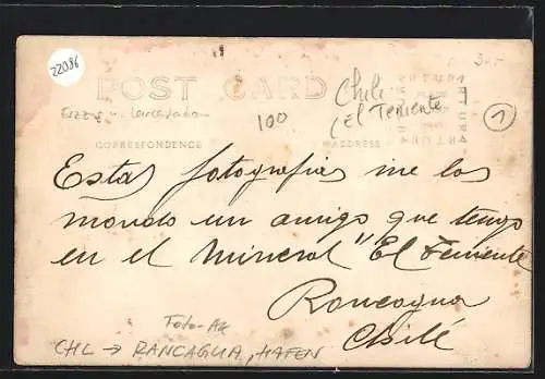 Foto-AK Rancagua, Hafenansicht