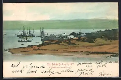 AK Durban, The Point in 1860