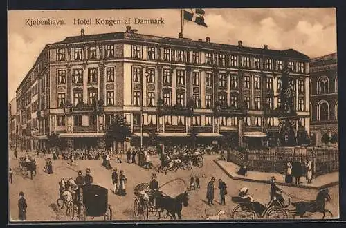 Künstler-AK Kjobenhavn, Hotel Kongen af Danmark