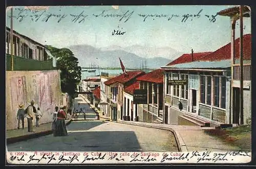 AK Santiago de Cuba, A Street in Santiago de Cuba