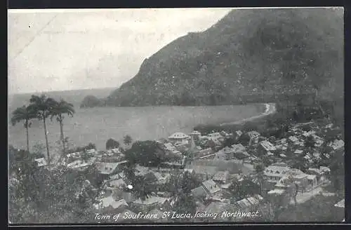 AK St. Lucia, Town of Soufriere looking Northwest