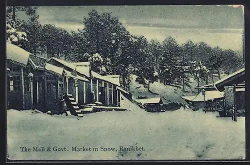 AK Ranikhet, The Mall & Govt., Market in Snow