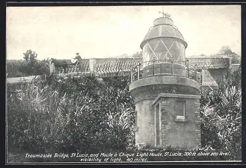 AK St. Lucia, Troumassée Bridge and Moule à Chique Light House