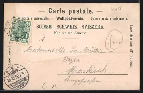 AK Mariastein, Ansicht vom Hotel de la Poste