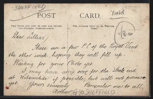 AK Sheffield, Royal Visit