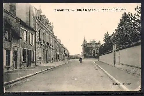 AK Romilly-sur-Seine, Rue du Calvaire