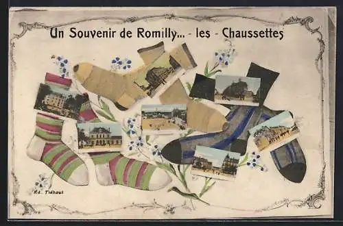 AK Romilly, Un Souvenir de Romilly... les Chaussettes