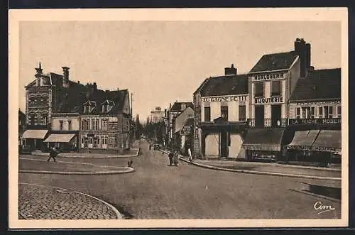AK Romilly-sur-Seine, Avenue du Château et Place de l`Union