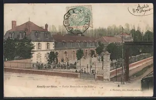 AK Romilly-sur-Seine, École Maternelle et des Filles