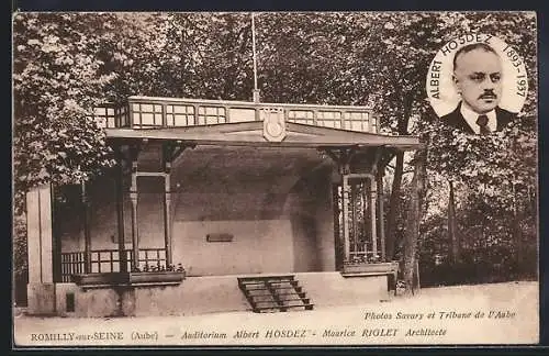 AK Romilly-sur-Seine, Auditorium Albert Hosdez par Maurice Riglet Architecte
