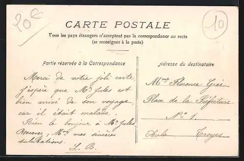 AK Romilly-sur-Seine, Route de Marcilly avec groupe de personnes