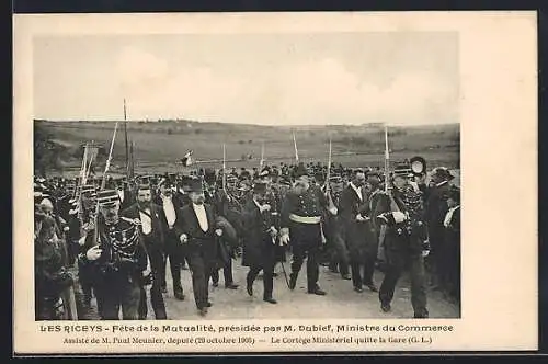 AK Les Riceys, Fête de la Mutualité présidée par M. Dubief, Ministre du Commerce