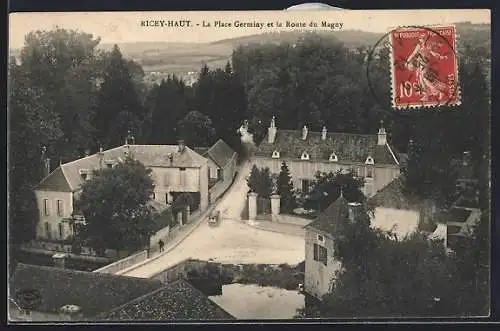 AK Ricey-Haut, La Place Germiny et la Route de Magny