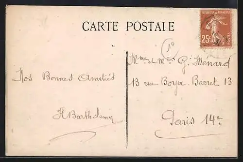 AK Les Riceys, Ricey Haut, Place Germigny et vue des environs boisés