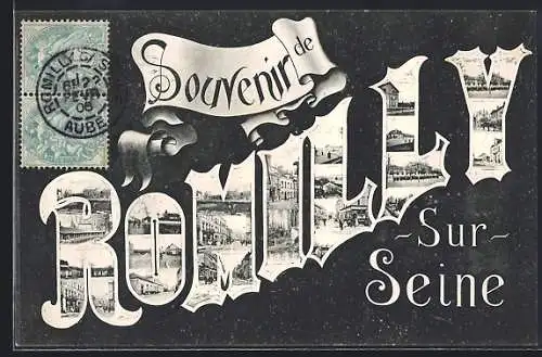 AK Romilly-sur-Seine, Souvenir avec vues multiples de la ville