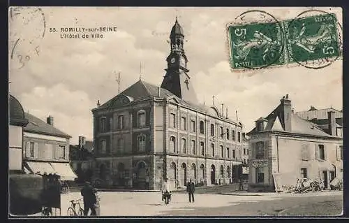 AK Romilly-sur-Seine, L`Hôtel de Ville