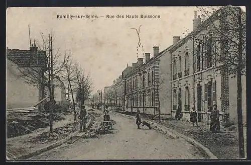AK Romilly-sur-Seine, Rue des Hauts Buissons