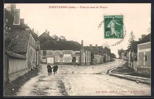 AK Fontvannes, Place et route de Troyes
