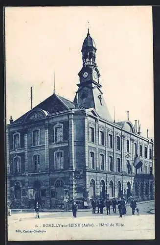 AK Romilly-sur-Seine, Hôtel de Ville