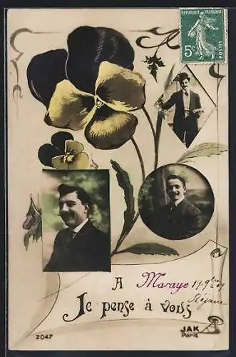 AK Maraye, Je pense à vous avec pensées et portraits