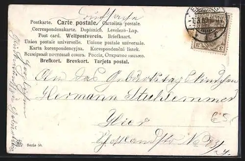 AK Erlkönig zu Pferde mit seinem Kind, Sage