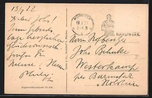 AK München, Neuhauserstrasse mit Karlstor