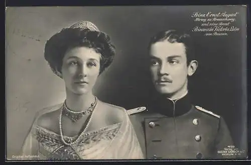 AK Victoria Louise Herzogin von Braunschweig und Herzog Ernst August von Braunschweig