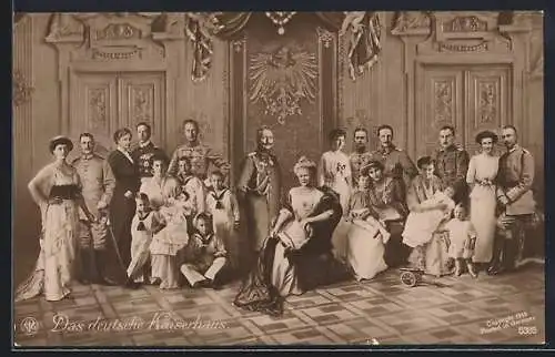 AK Das Deutsche Kaiserhaus, Wilhelm II. und Familie