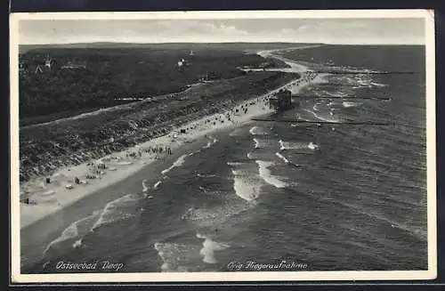 AK Deep, Strand vom Flugzeug aus