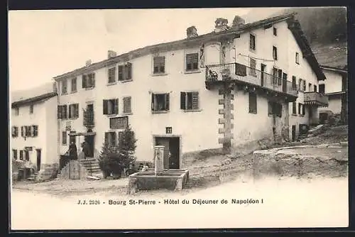 AK Bourg St. Pierre, Hotel du Déjeuner de Napoleon I.