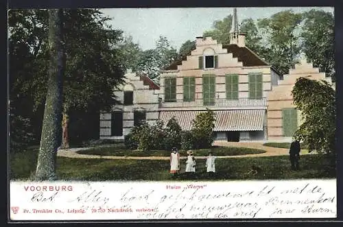 AK Voorburg, Huize Werve mit Garten