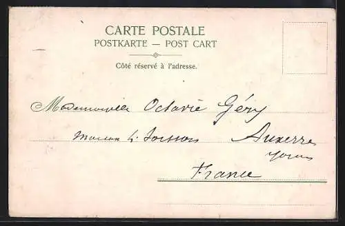 AK Constantinople, la Colonne Serpentine sur la place de l`Hippodrome