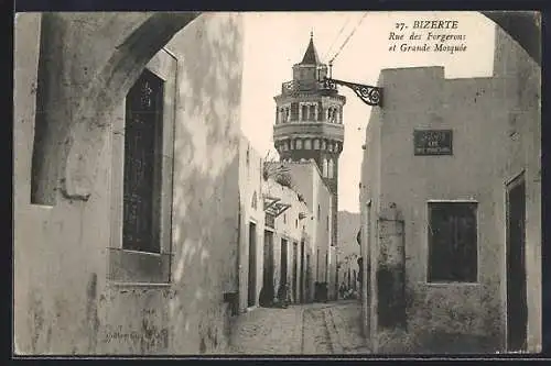 AK Bizerte, Rue des Forgerons et Grande Mosquee