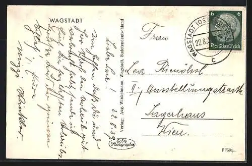 AK Wagstadt, Ortsansicht