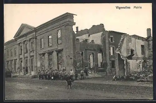 AK Vigneulles, Mairie, Ruinen