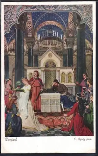 AK Parsival beim kranken König