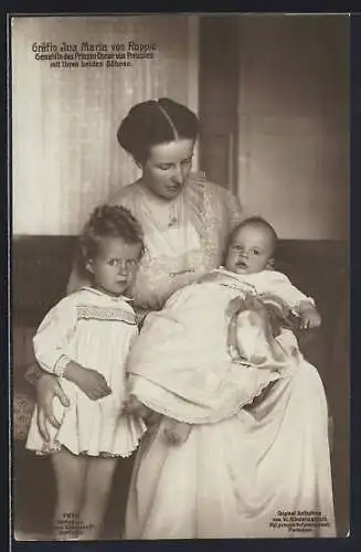 AK Gräfin Ina Maria von Ruppin, Gemahlin von Prinz Oskar von Preussen